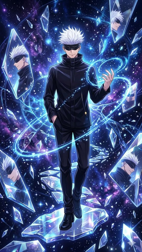 Satoru Gojo Aesthetic Anime Wallpaper 4K _ Jujutsu Kaisen Infinity Art